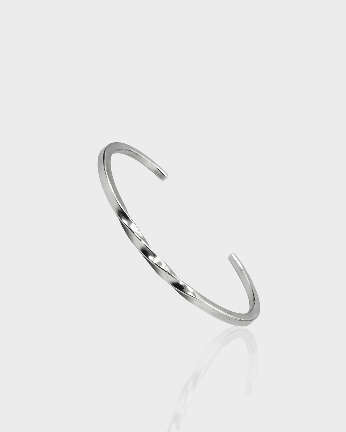Polished Harmony Silver Cuff